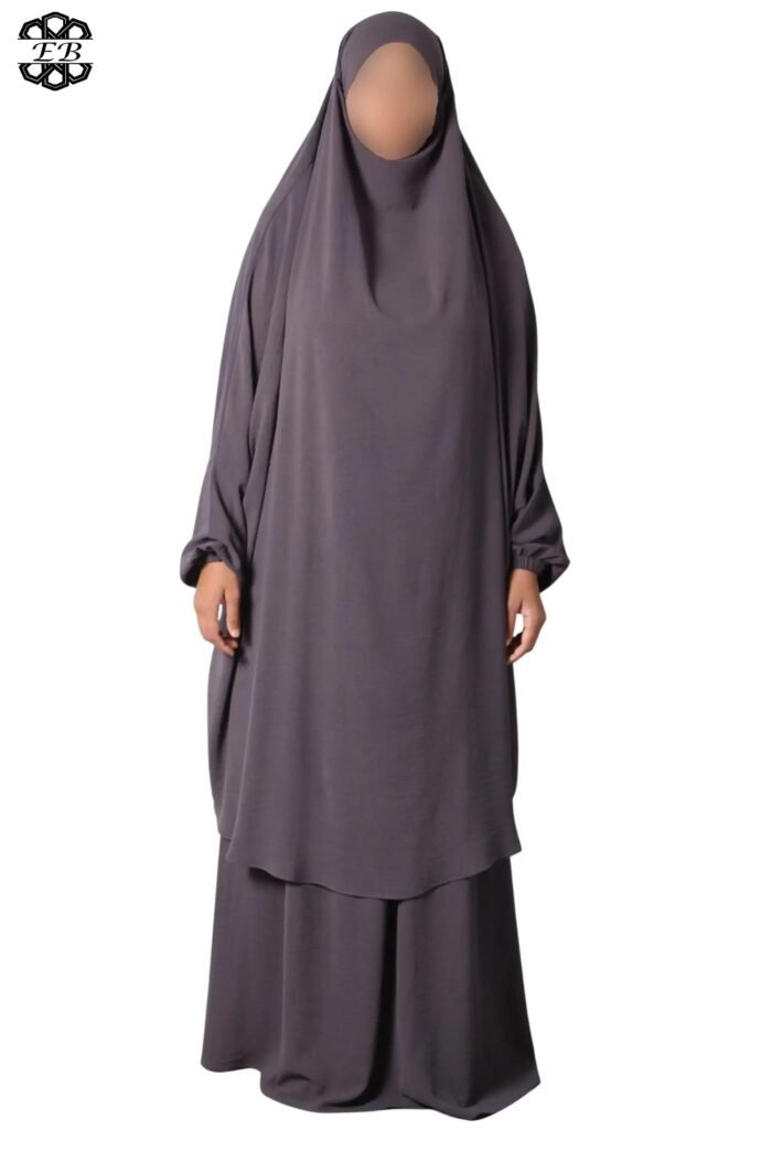 Grossiste jilbab 2 pièces jupe évasée Jazz Kellya by El Bassira – Image 11