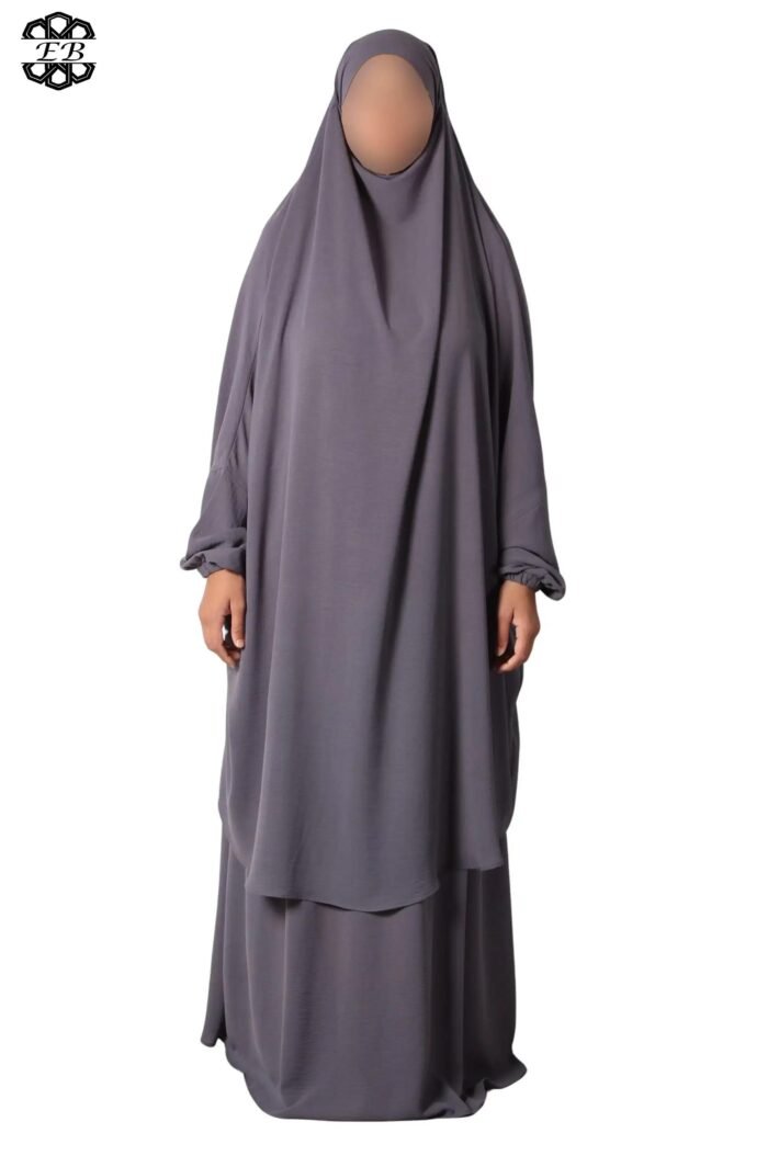 Grossiste jilbab 2 pièces jupe évasée Jazz Kellya by El Bassira – Image 9