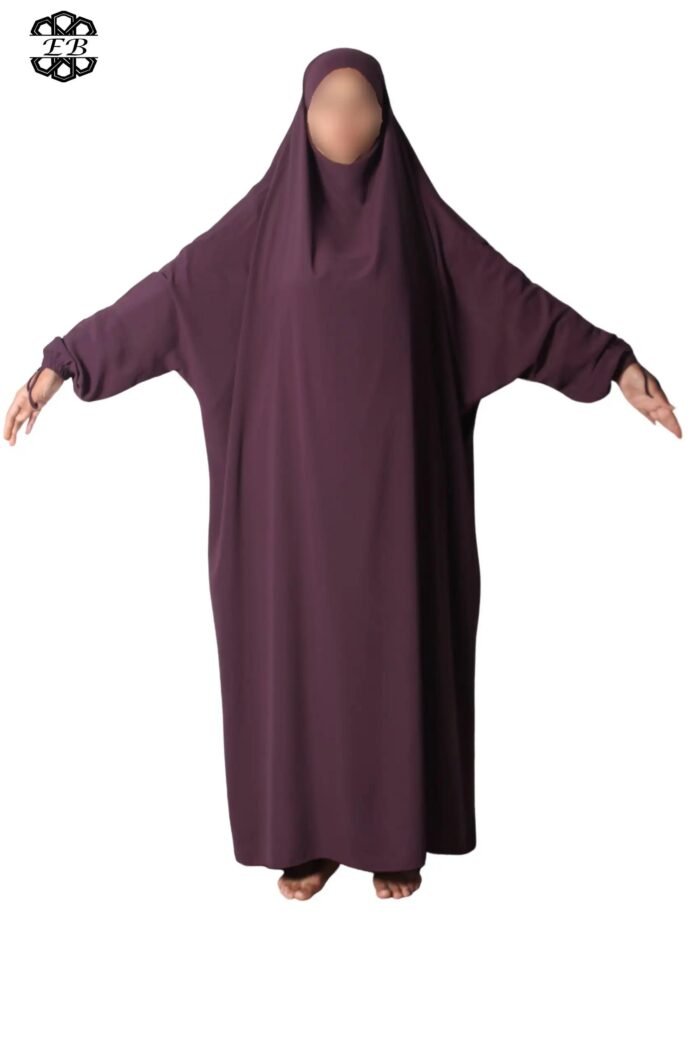 Grossiste jilbab Soie de Médine 1 pièce El Bassira – Image 8