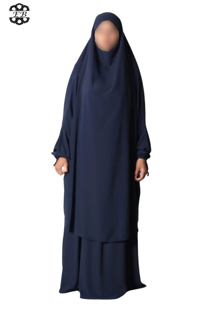 Grossiste jilbab Soie de Médine 2 pièces jupe évasée El Bassira – Image 22