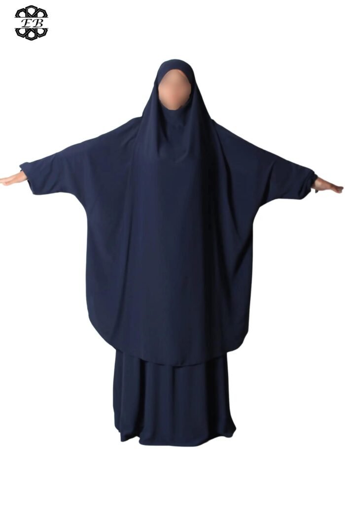 Grossiste jilbab Soie de Médine 2 pièces jupe évasée El Bassira – Image 23