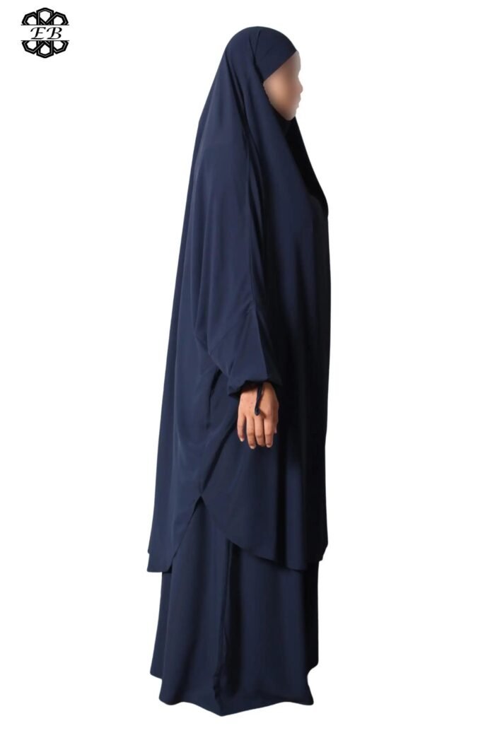 Grossiste jilbab Soie de Médine 2 pièces jupe évasée El Bassira – Image 25