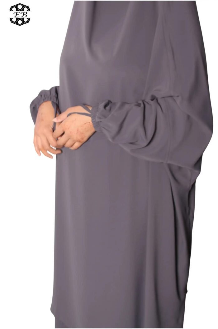 Grossiste jilbab Soie de Médine 2 pièces jupe évasée El Bassira – Image 21