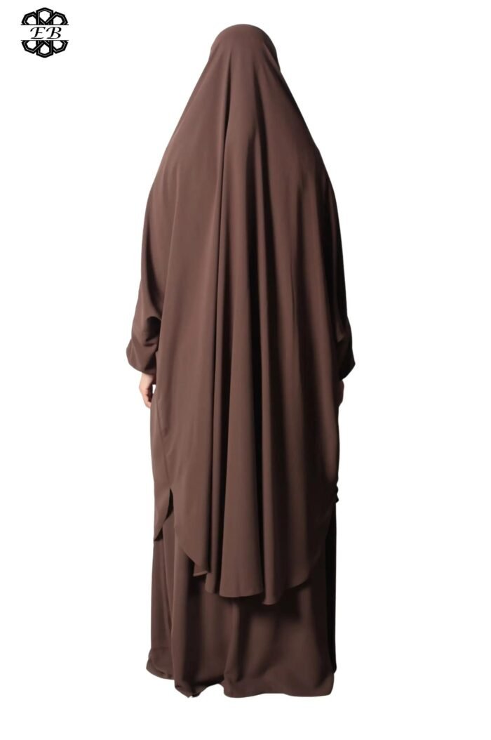 Grossiste jilbab Soie de Médine 2 pièces jupe évasée El Bassira – Image 14