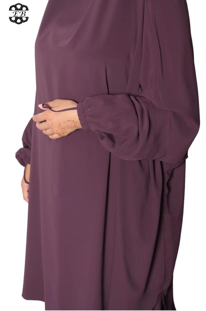 Grossiste jilbab Soie de Médine 2 pièces jupe évasée El Bassira – Image 11