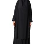 Grossiste jilbab Soie de Médine 2 pièces jupe évasée El Bassira